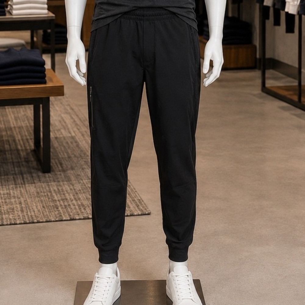 Member's Mark Mens Tech Fleece Pant Black Athletic Jogger XL